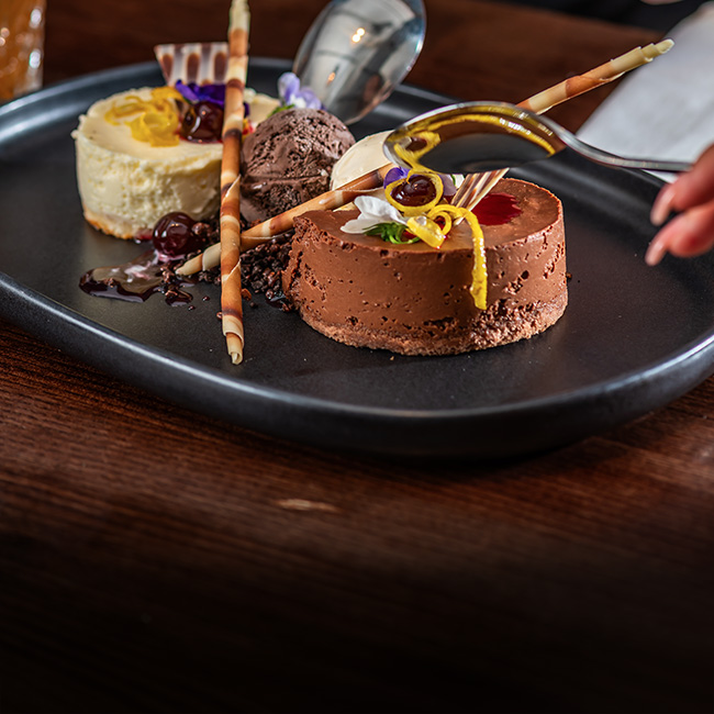 Dessert menu at The Ship Inn