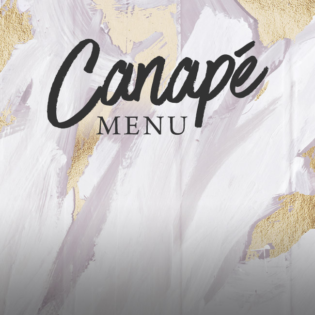 Canapé menu at The Ship Inn