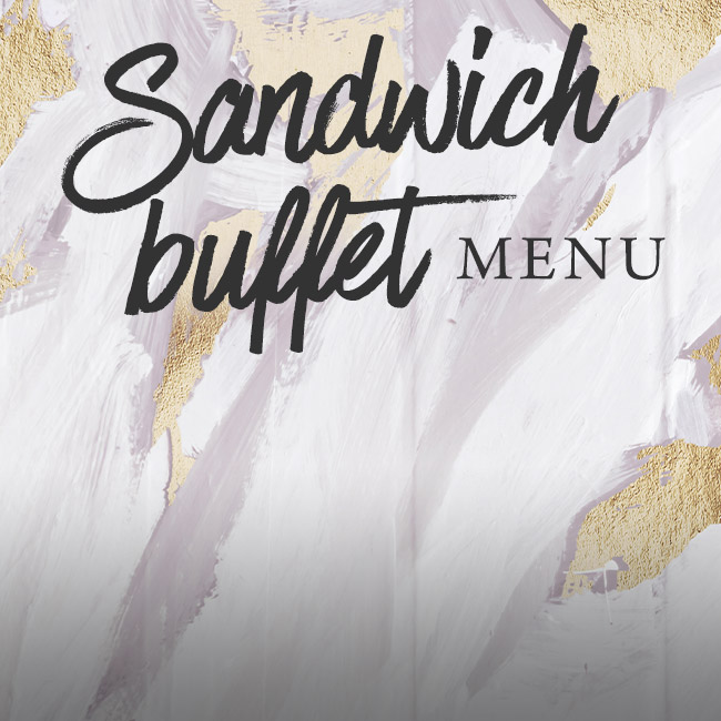 Sandwich buffet menu at The Ship Inn